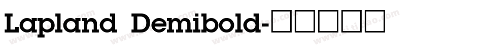 Lapland Demibold字体转换